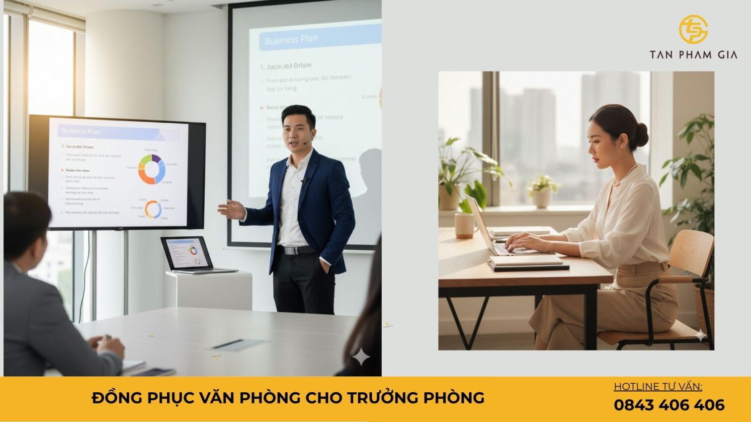 Đồng phục văn phòng cho trưởng phòng