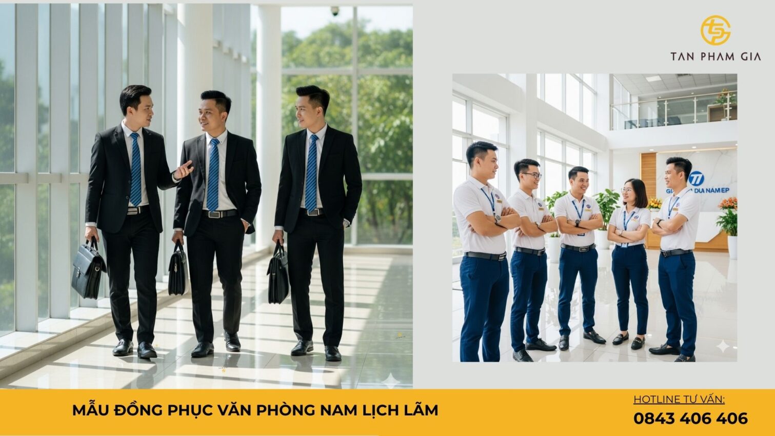 Mẫu Đồng Phục Văn Phòng Nam Lịch Lãm