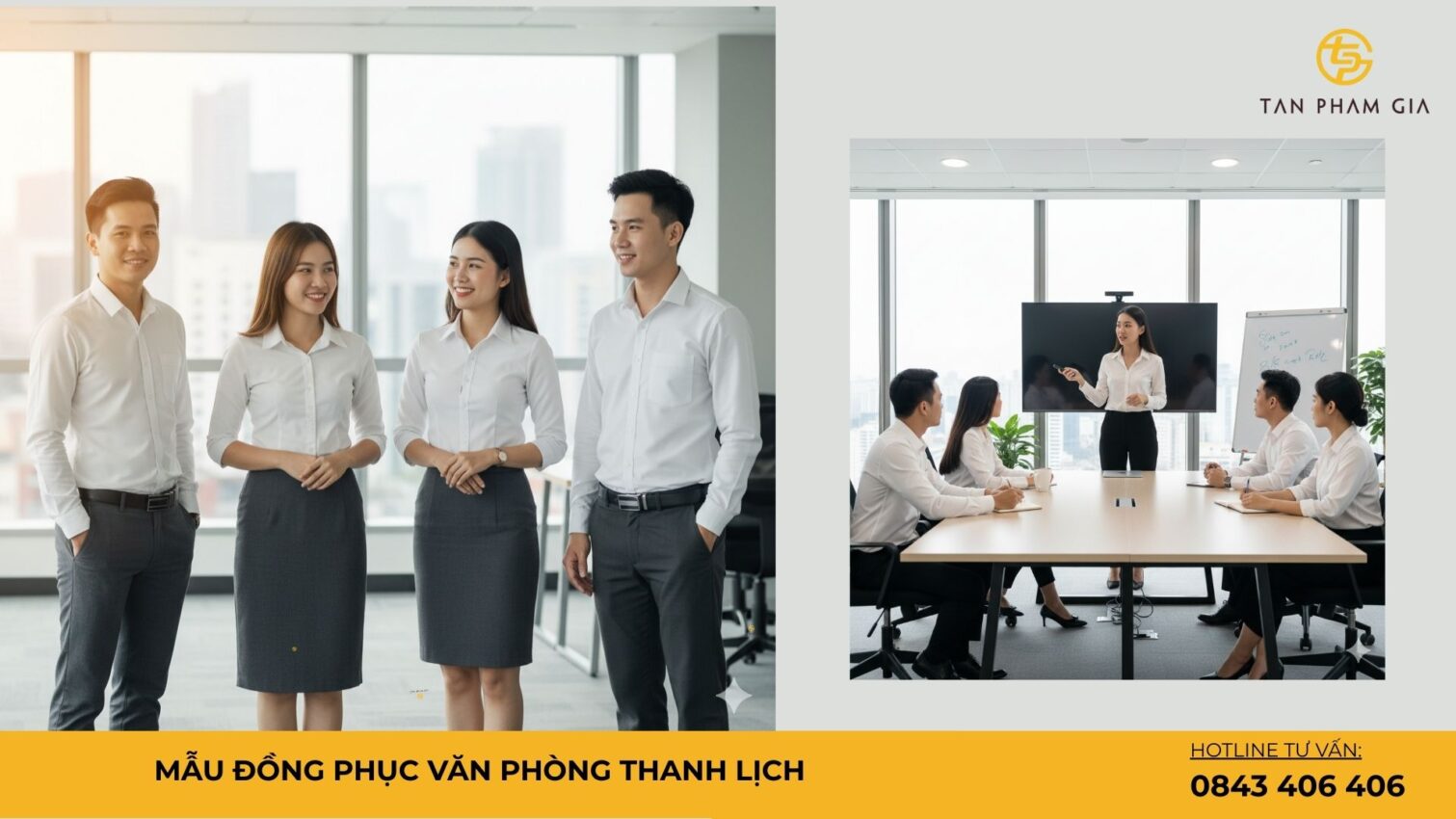 Mẫu Đồng Phục Văn Phòng Thanh Lịch