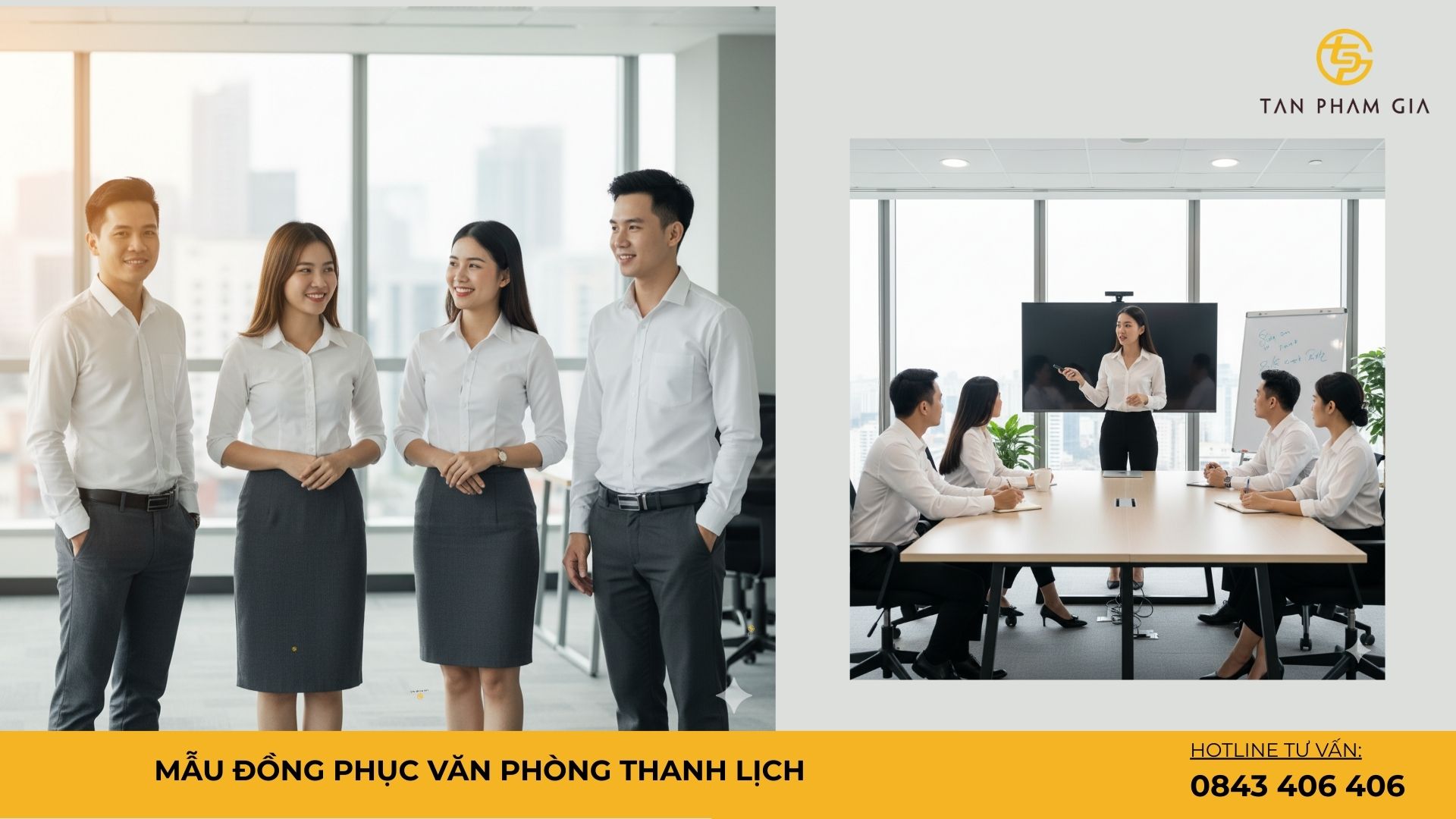 Mẫu Đồng Phục Văn Phòng Thanh Lịch
