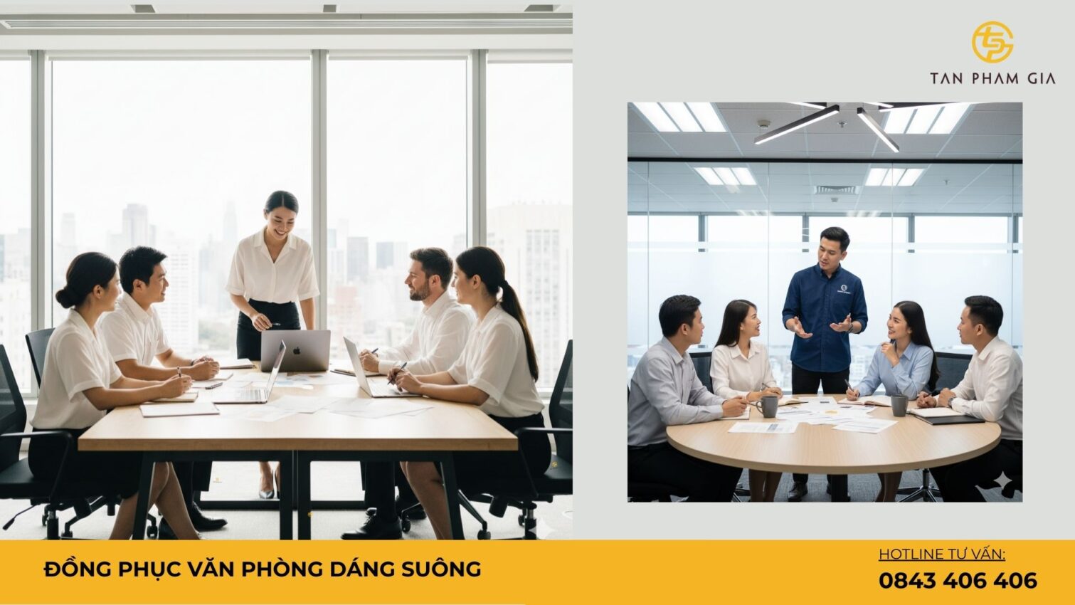 Đồng phục văn phòng dáng suông