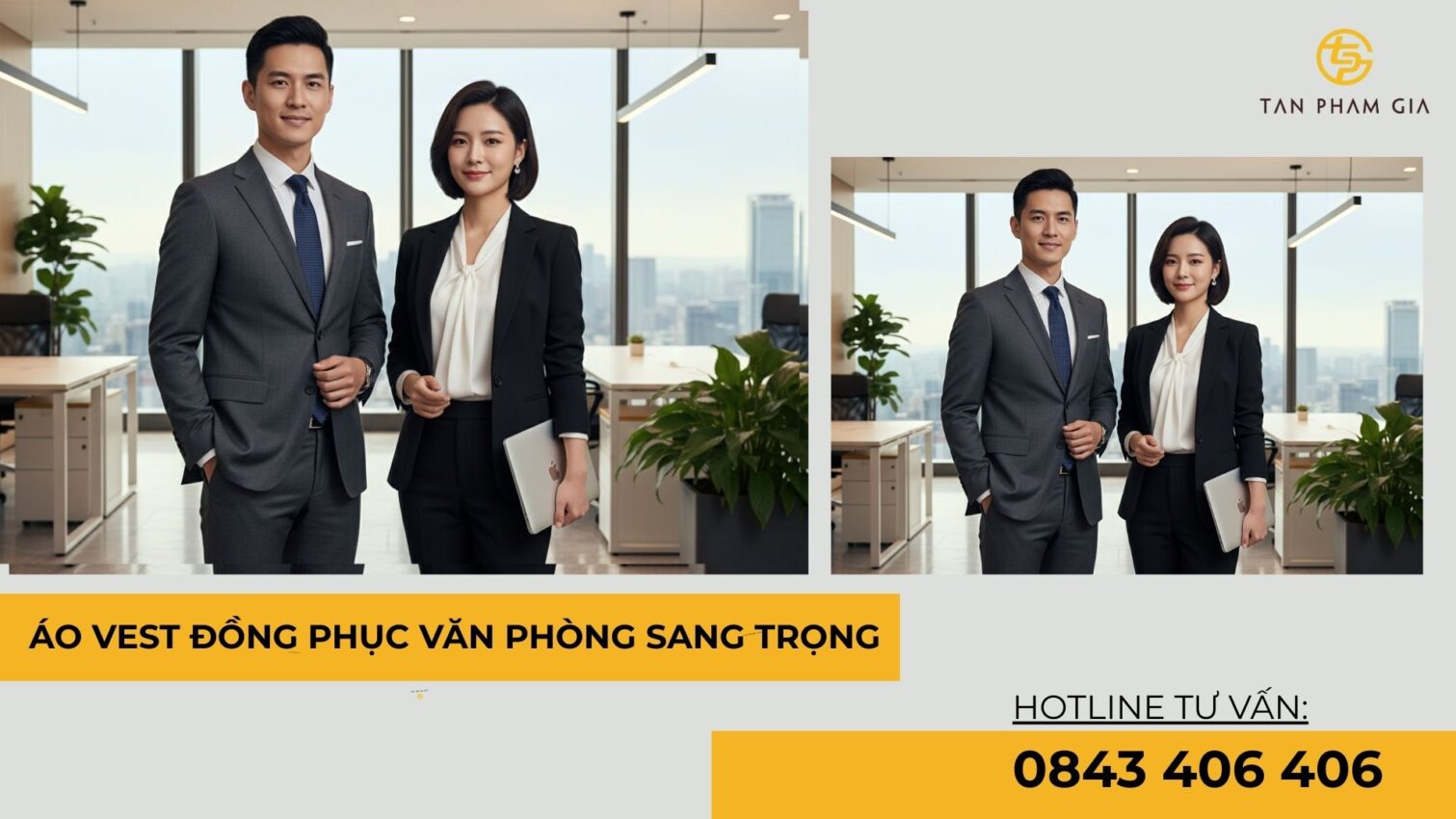 Áo vest đồng phục văn phòng sang trọng