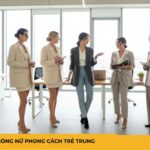 Đồng phục văn phòng nữ phong cách trẻ trung Đồng phục văn phòng nữ phong cách trẻ trung