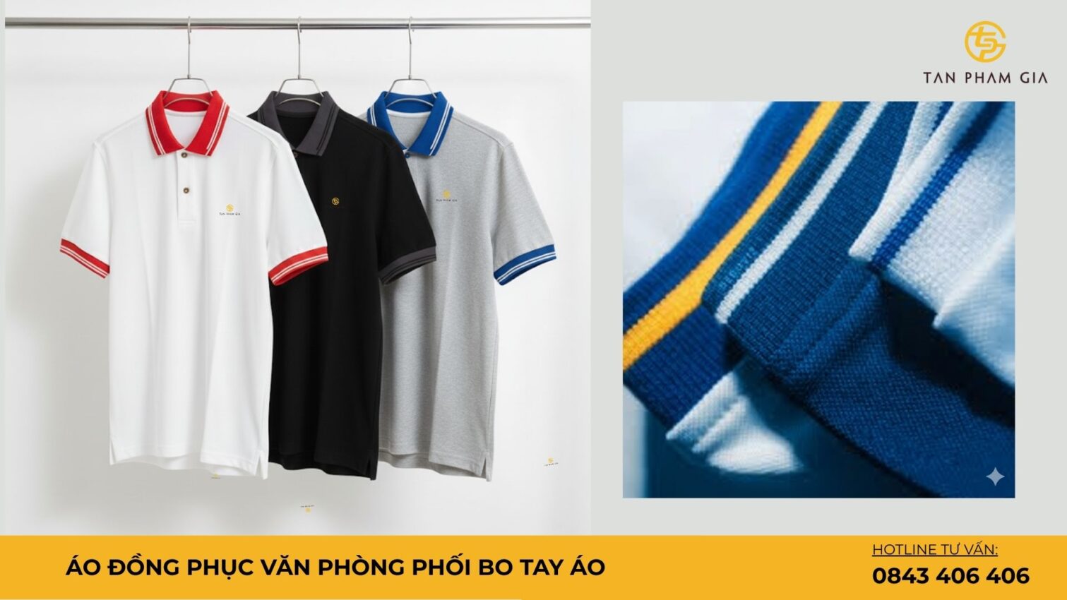 Áo đồng phục văn phòng phối bo tay áo