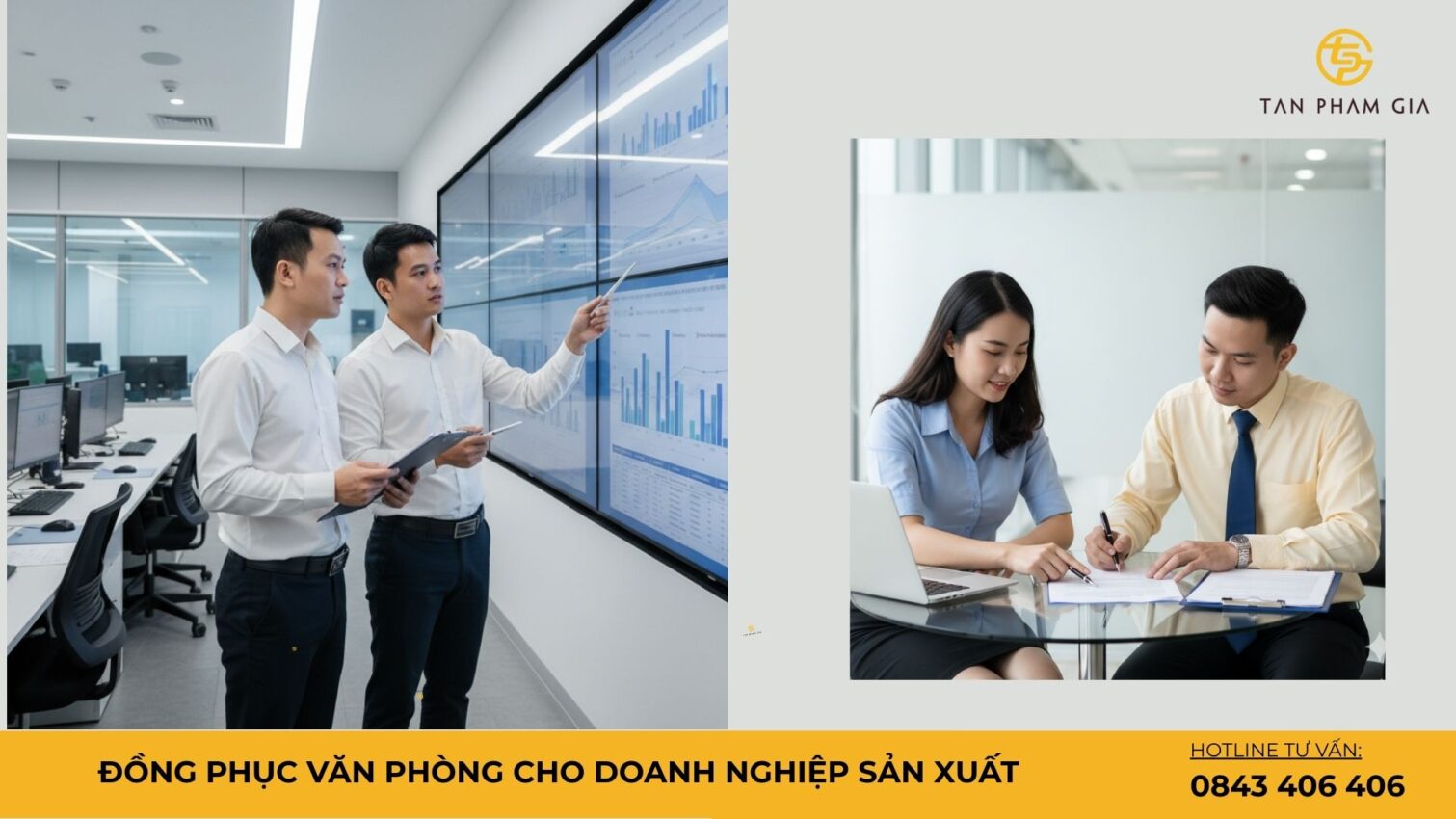Đồng phục văn phòng cho doanh nghiệp sản xuất