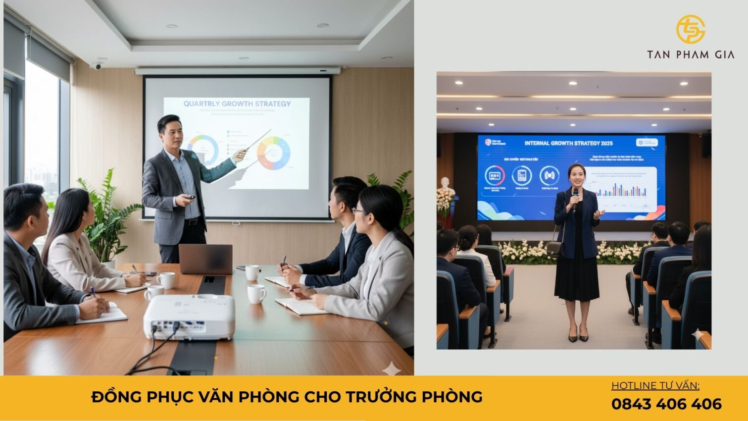 Đồng phục văn phòng cho trưởng phòng