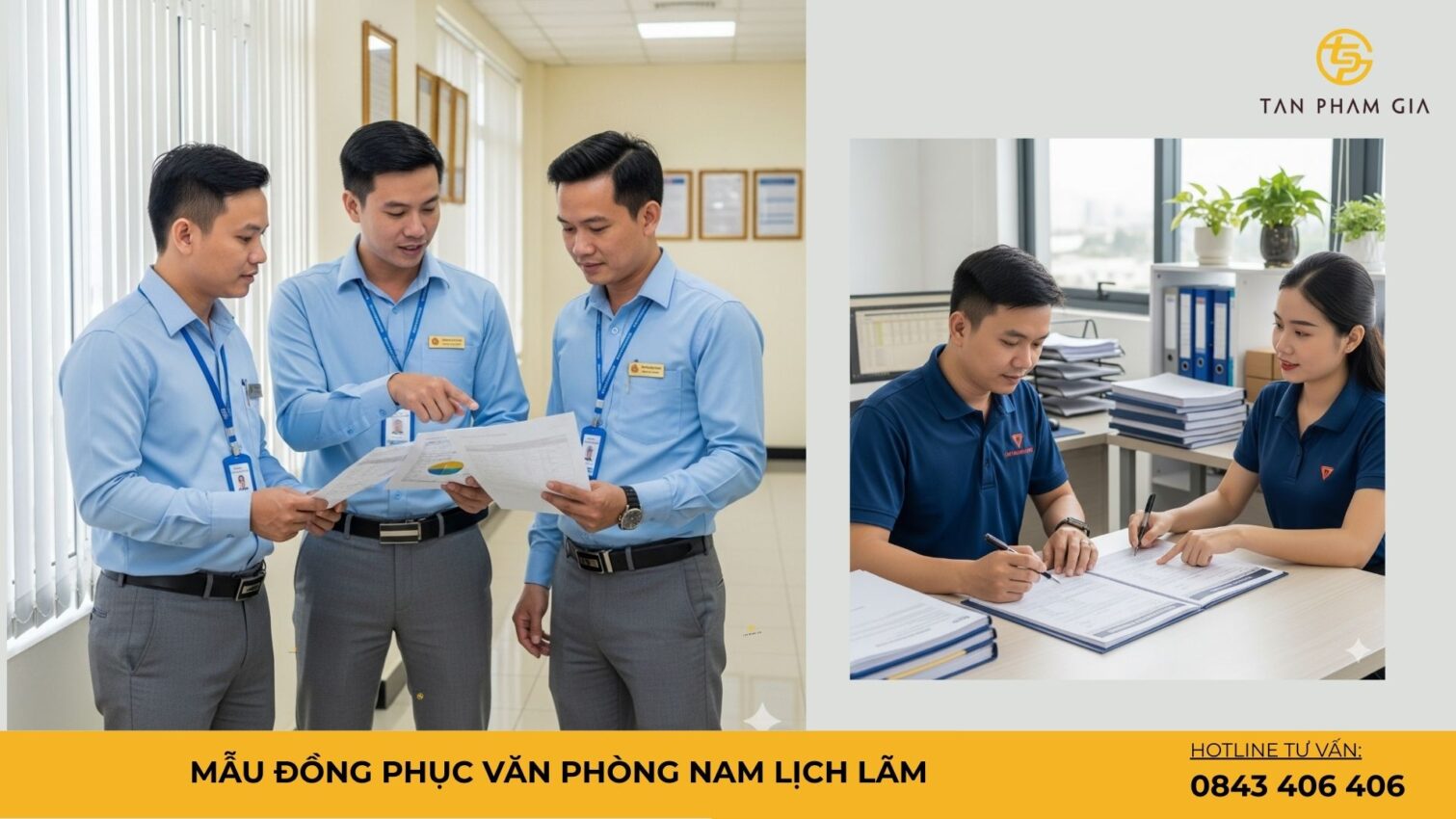 Mẫu Đồng Phục Văn Phòng Nam Lịch Lãm