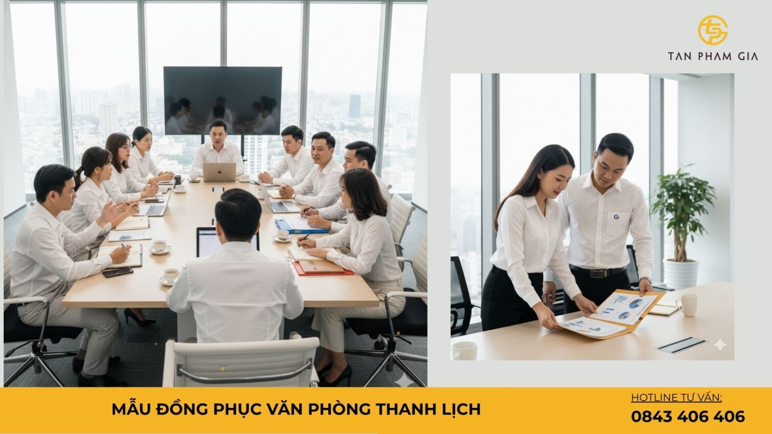 Mẫu Đồng Phục Văn Phòng Thanh Lịch