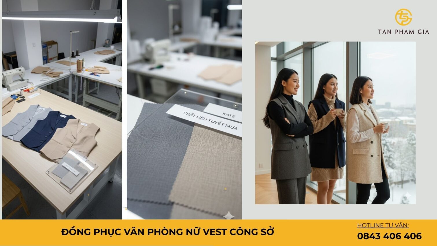 Đồng phục văn phòng nữ vest công sở
