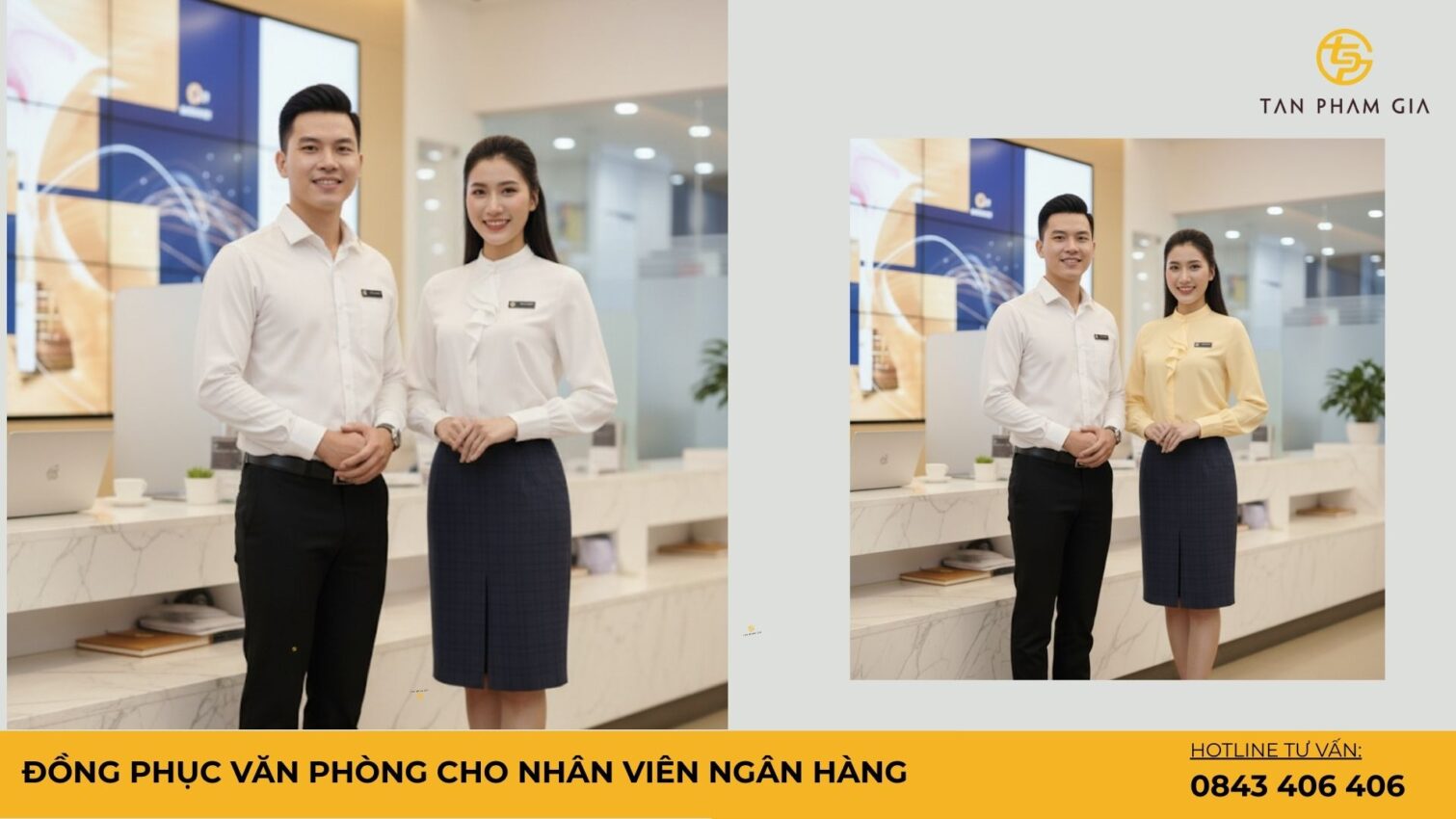 Đồng phục văn phòng cho nhân viên ngân hàng