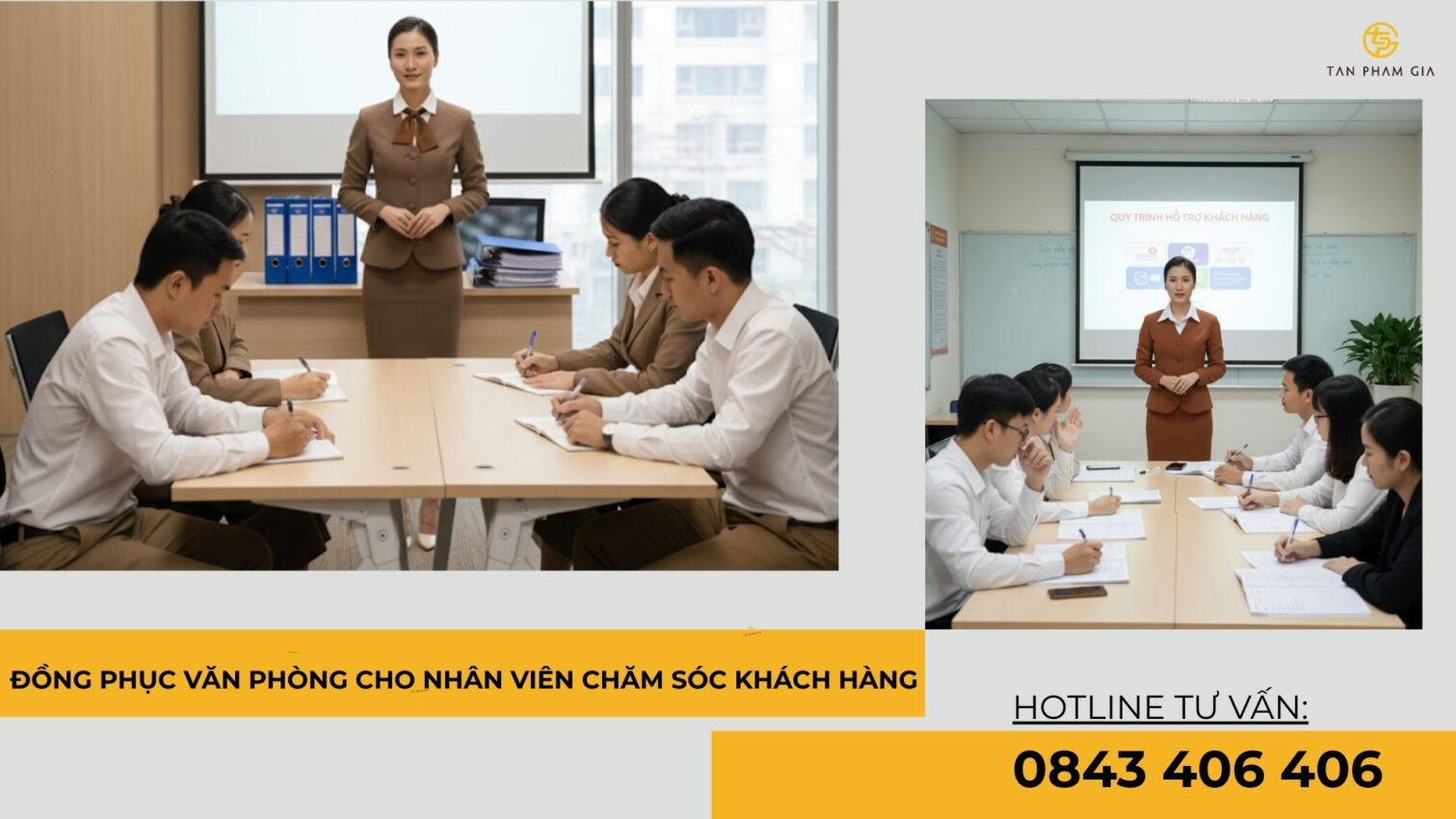 Đồng phục văn phòng cho nhân viên chăm sóc khách hàng