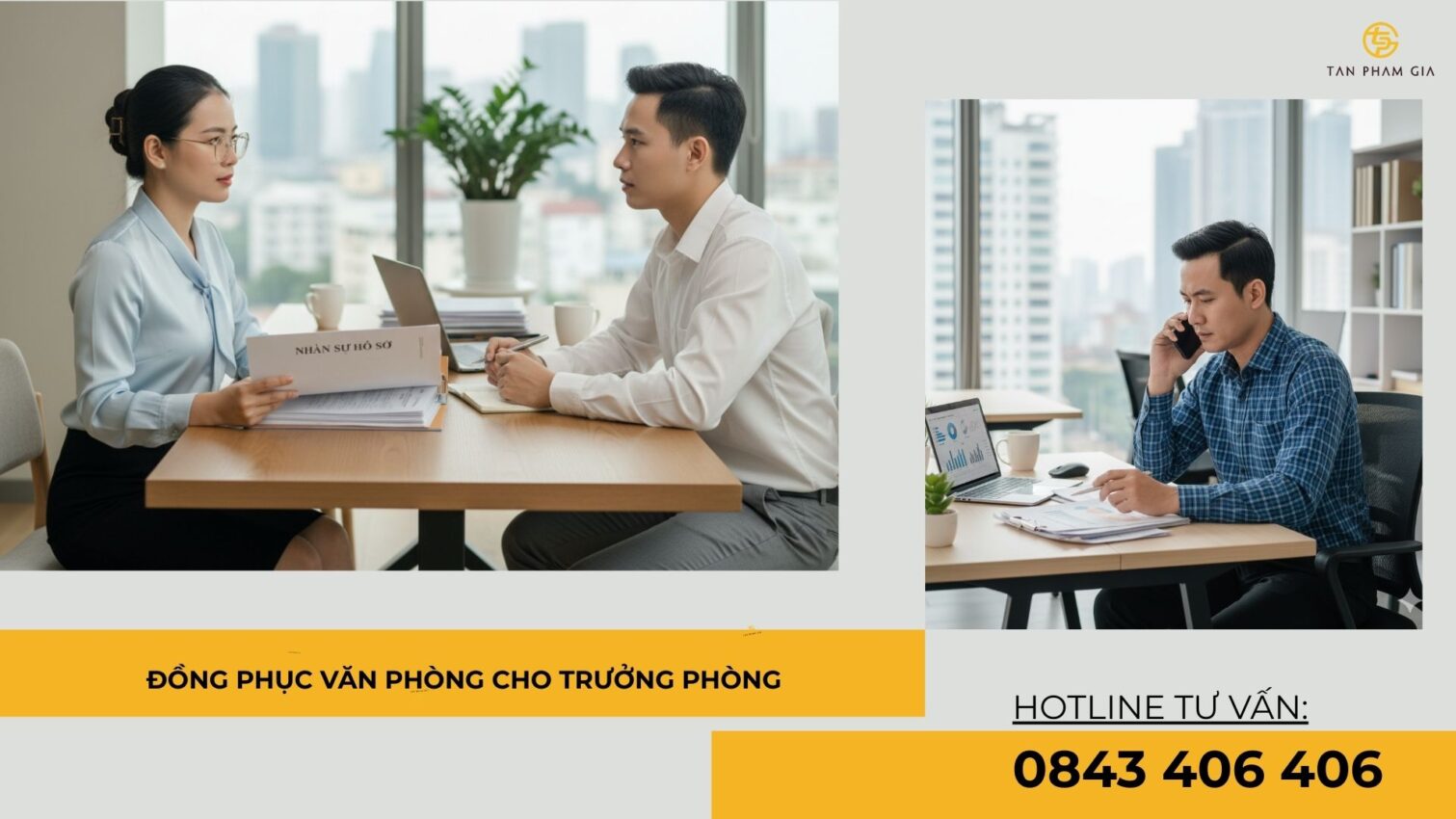 Đồng phục văn phòng cho trưởng phòng