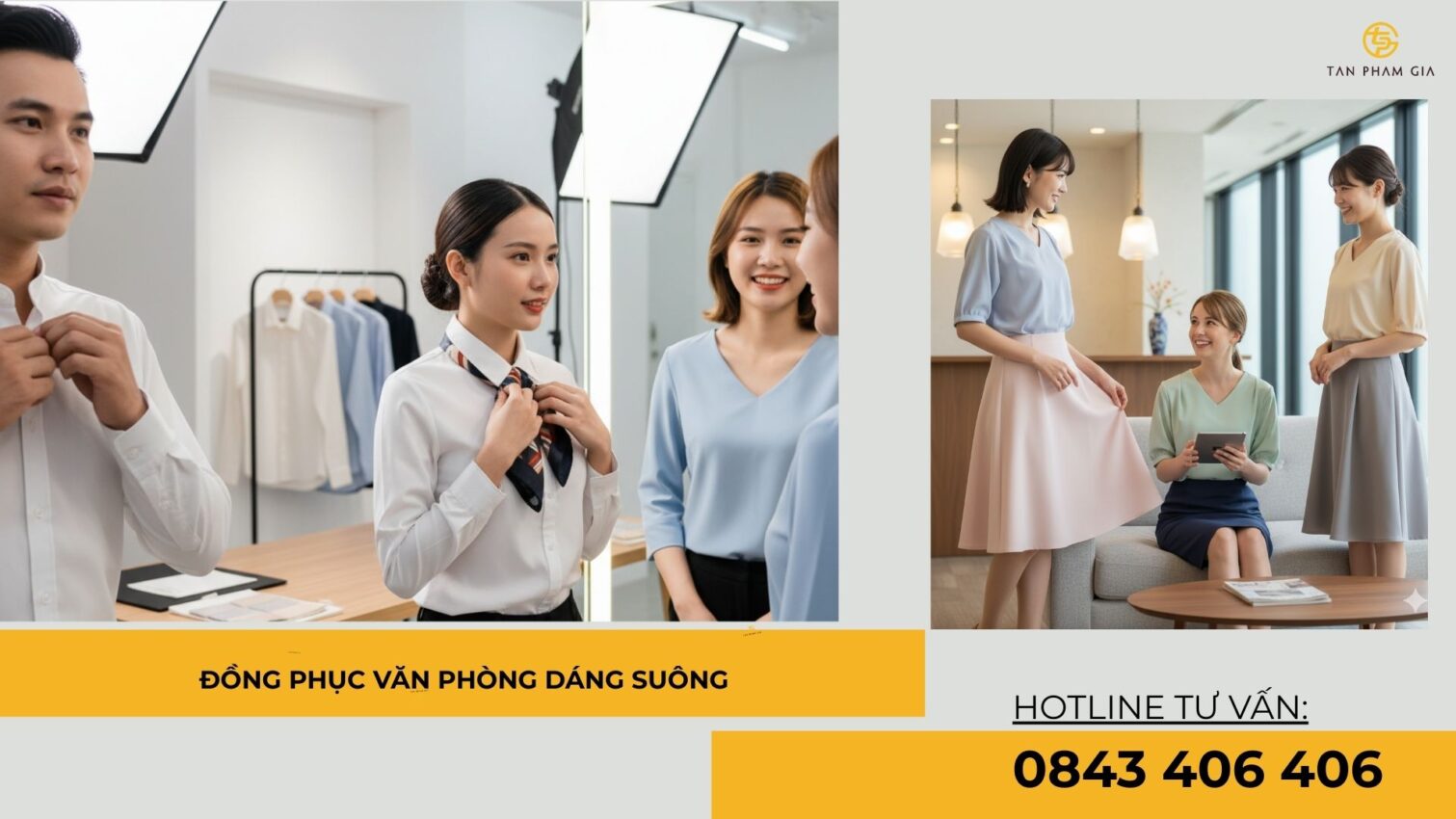 Đồng phục văn phòng dáng suông