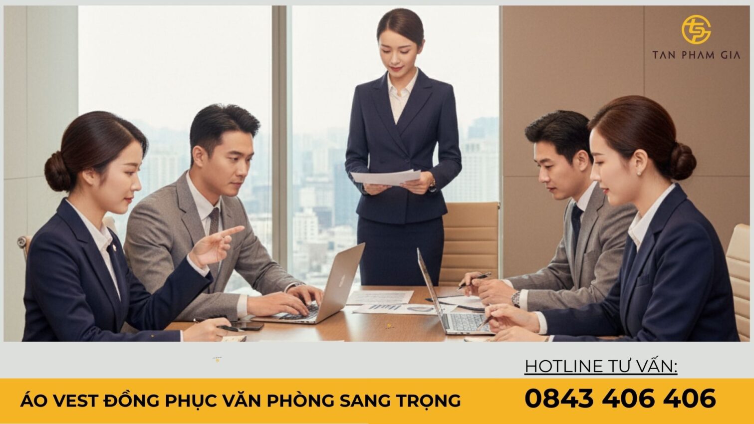 Áo vest đồng phục văn phòng sang trọng