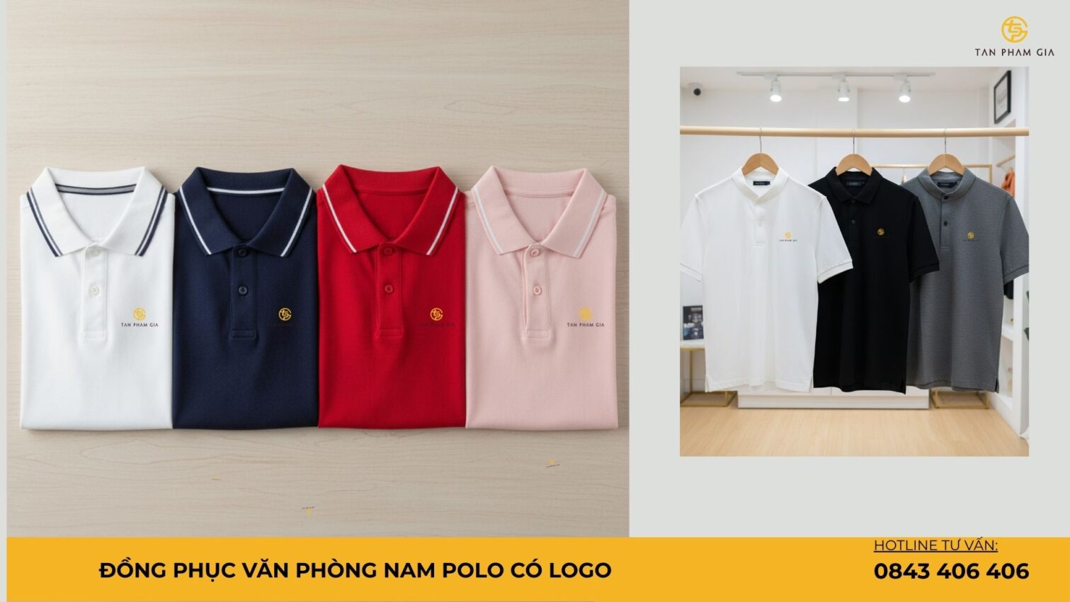 Đồng phục văn phòng nam polo có logo