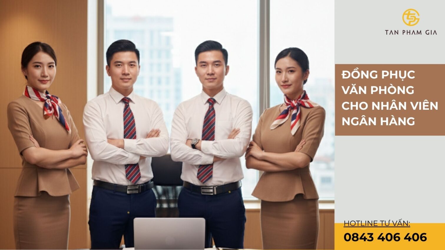 Đồng phục văn phòng cho nhân viên ngân hàng