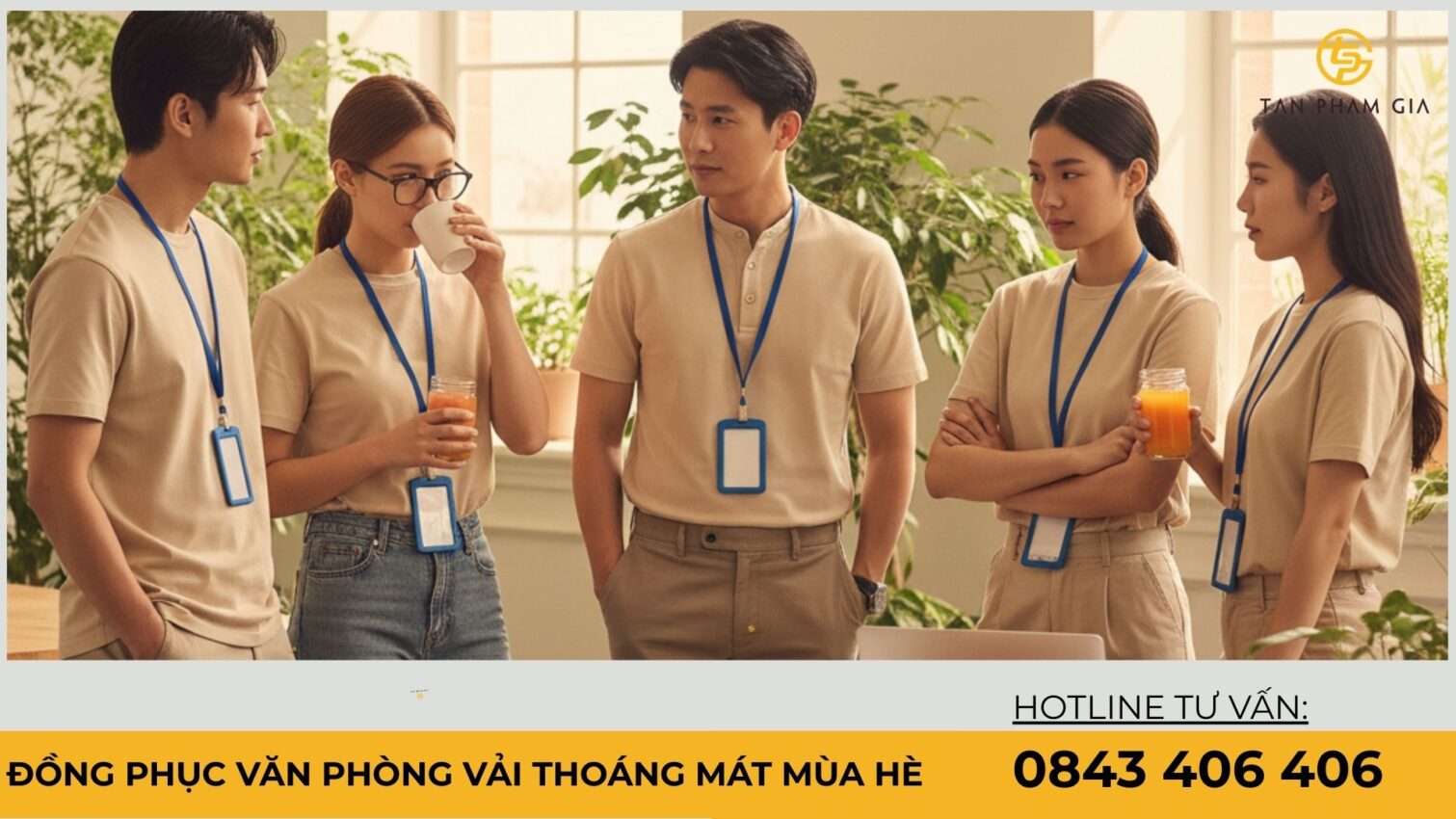 Đồng phục văn phòng vải thoáng mát mùa hè