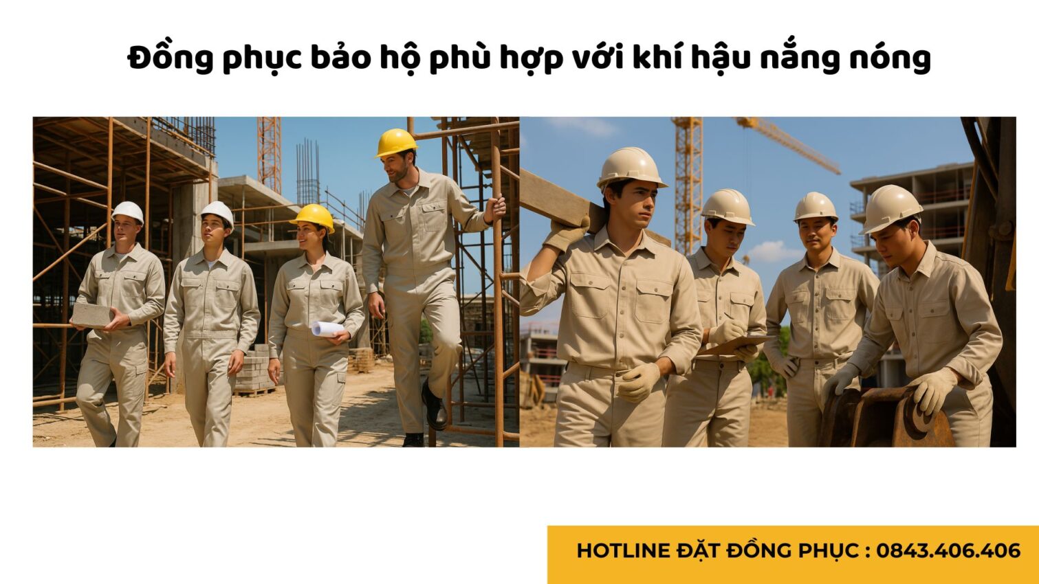 Đồng phục bảo hộ lao động cho công nhân xây dựng
