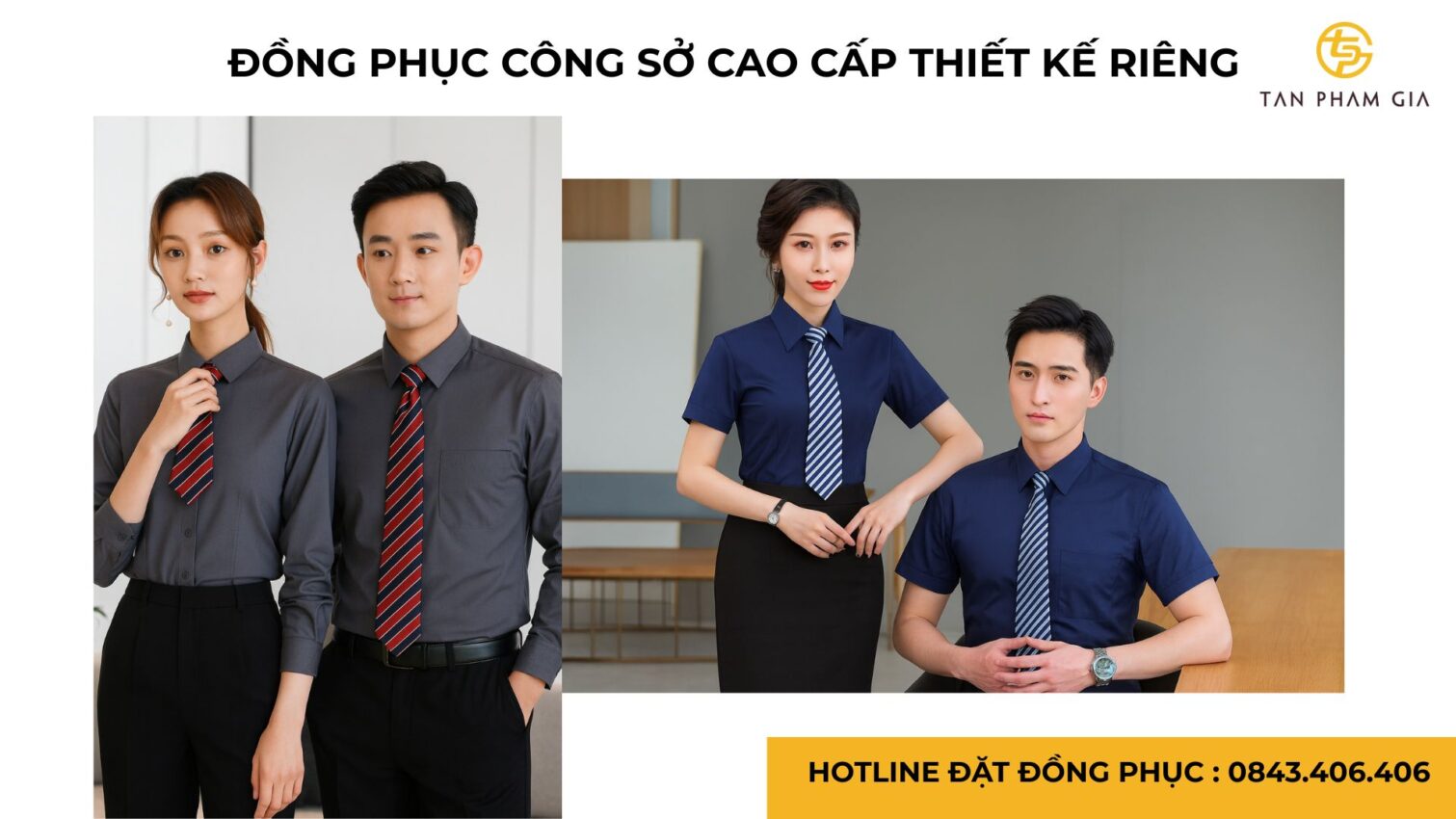 Đồng phục công sở cao cấp thiết kế riêng