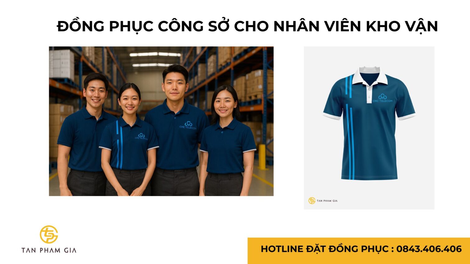 Đồng phục công sở cho nhân viên kho vận