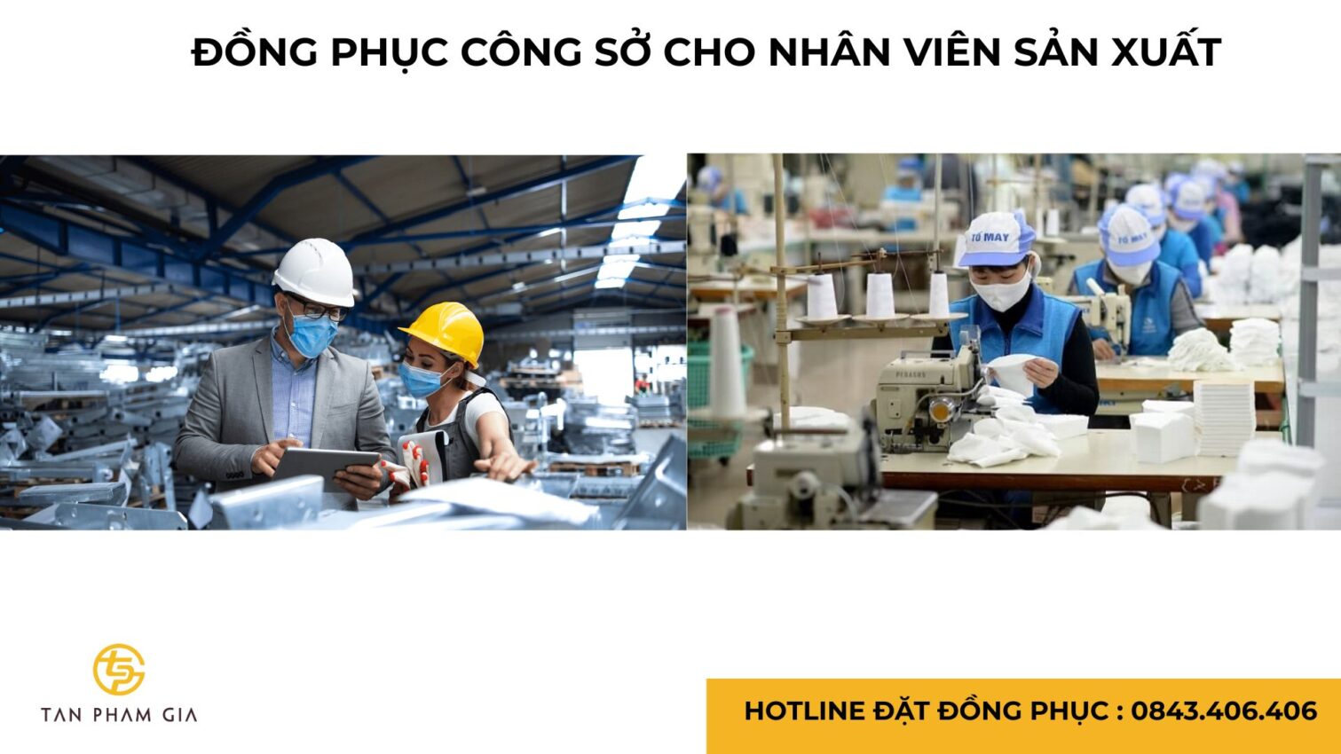 Đồng phục công sở cho nhân viên sản xuất
