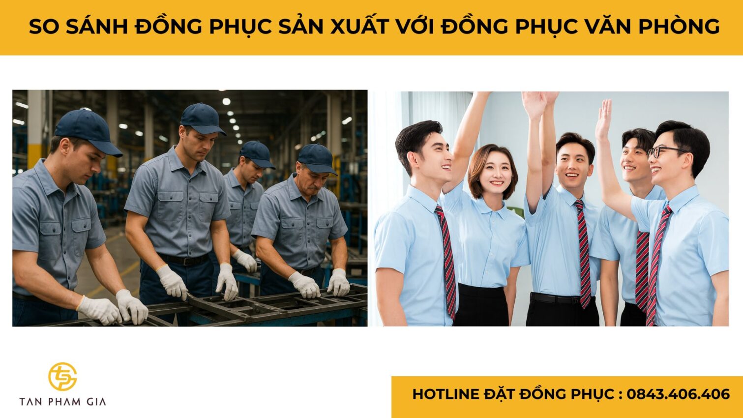 Đồng phục công sở cho nhân viên sản xuất