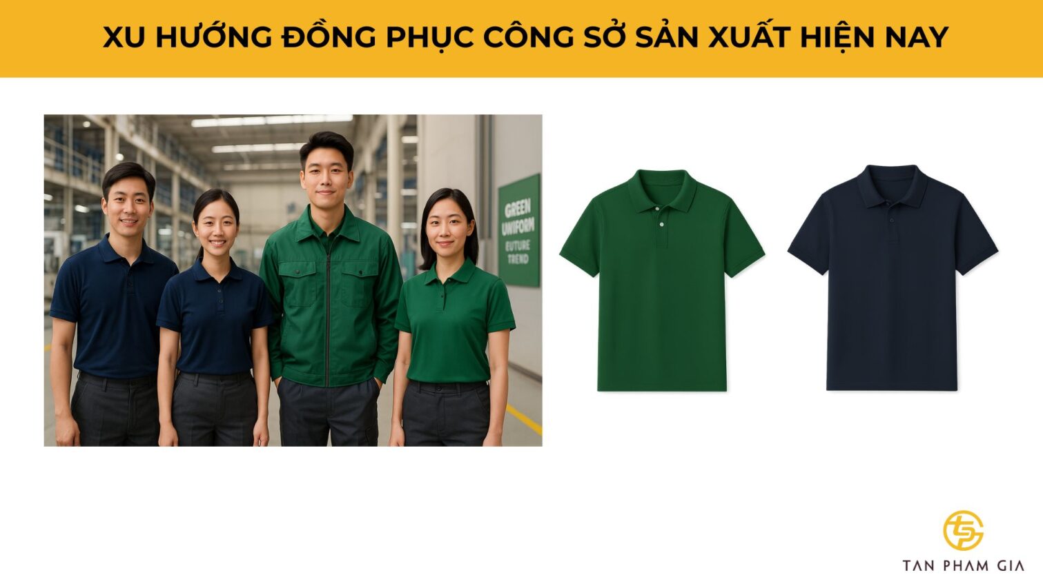 Đồng phục công sở cho nhân viên sản xuất