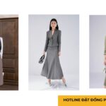 Đồng phục công sở phối váy thanh lịch