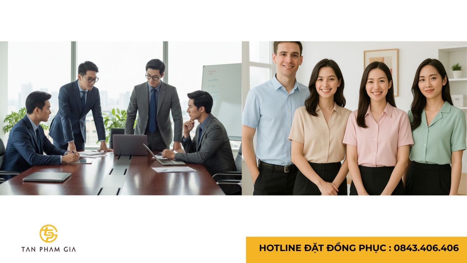 Đồng phục công sở phong cách trẻ trung