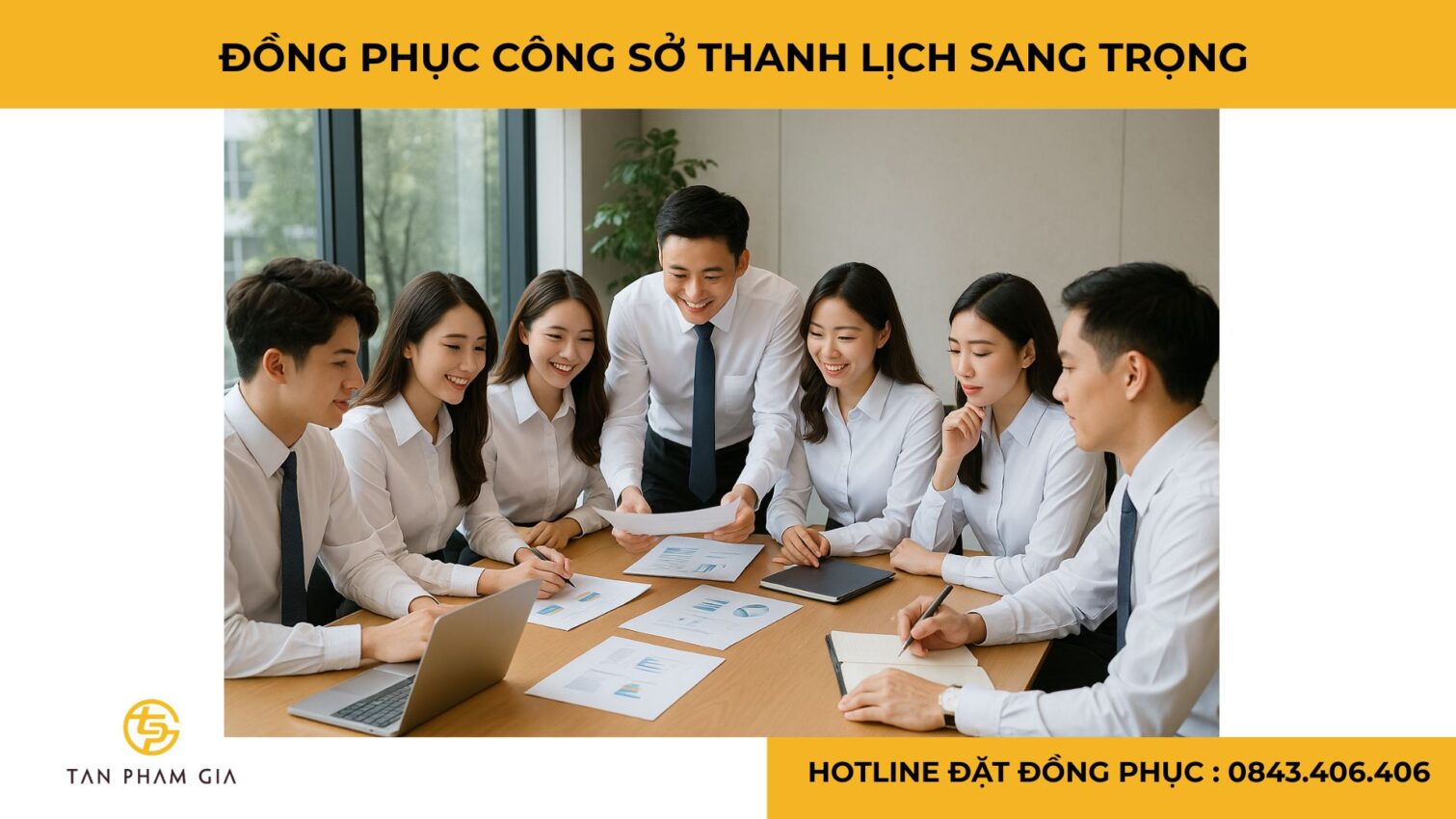 Đồng phục công sở thanh lịch sang trọng