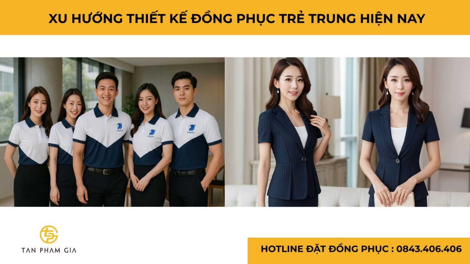 Đồng phục công sở trẻ trung năng động