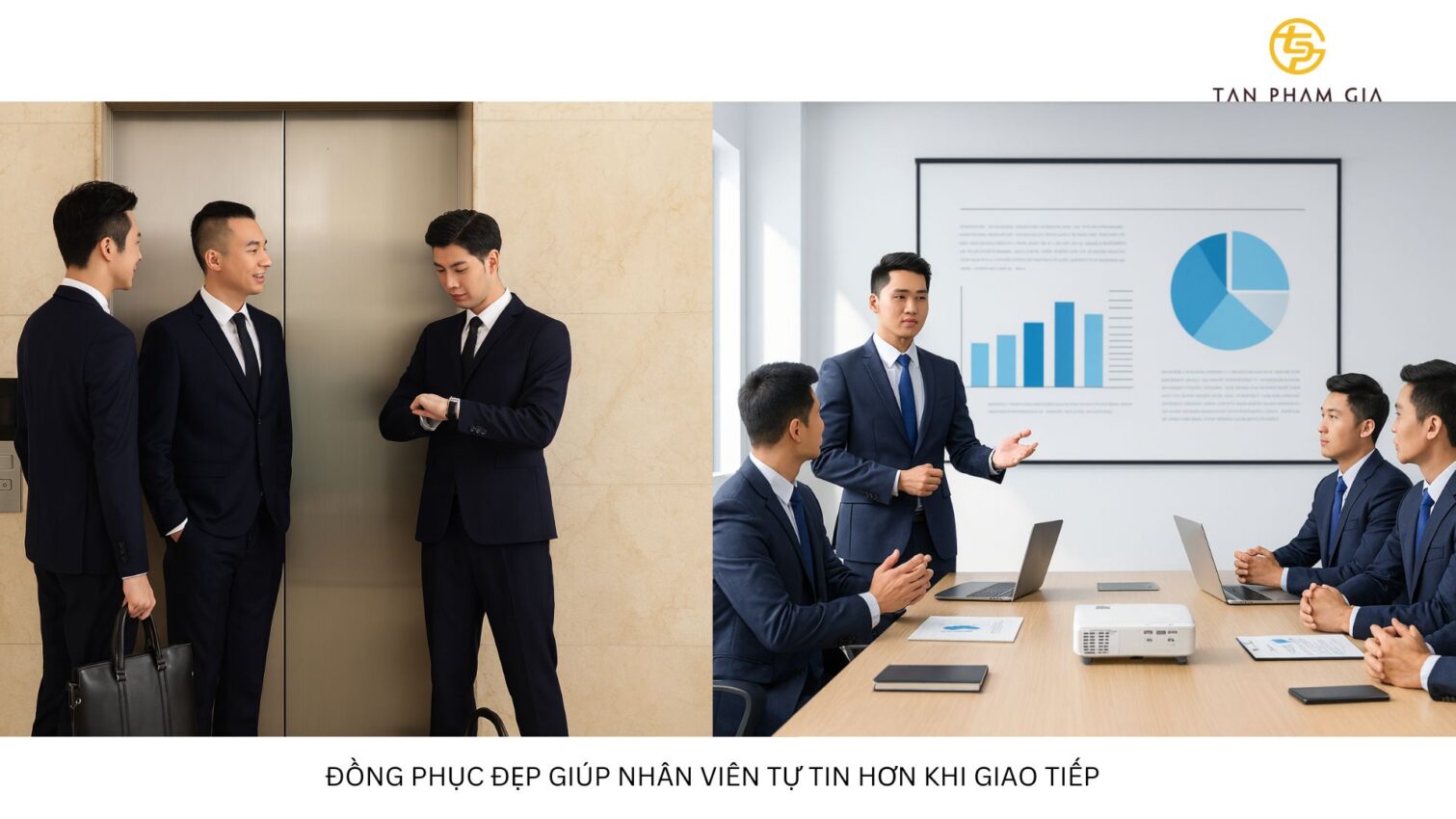 Đồng phục công sở nam quần tây mix vest