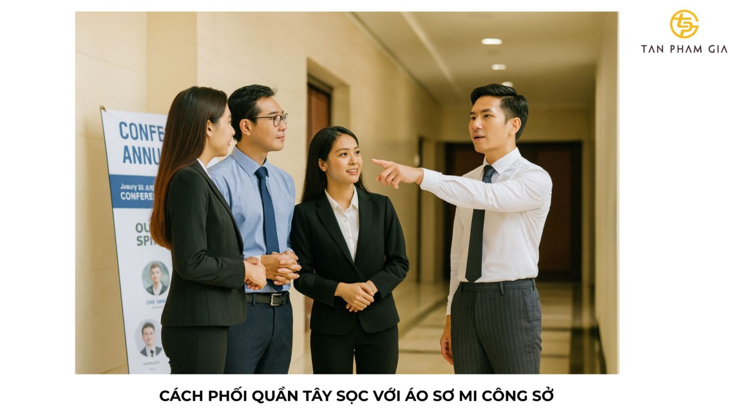 Đồng phục công sở nam quần tây sọc