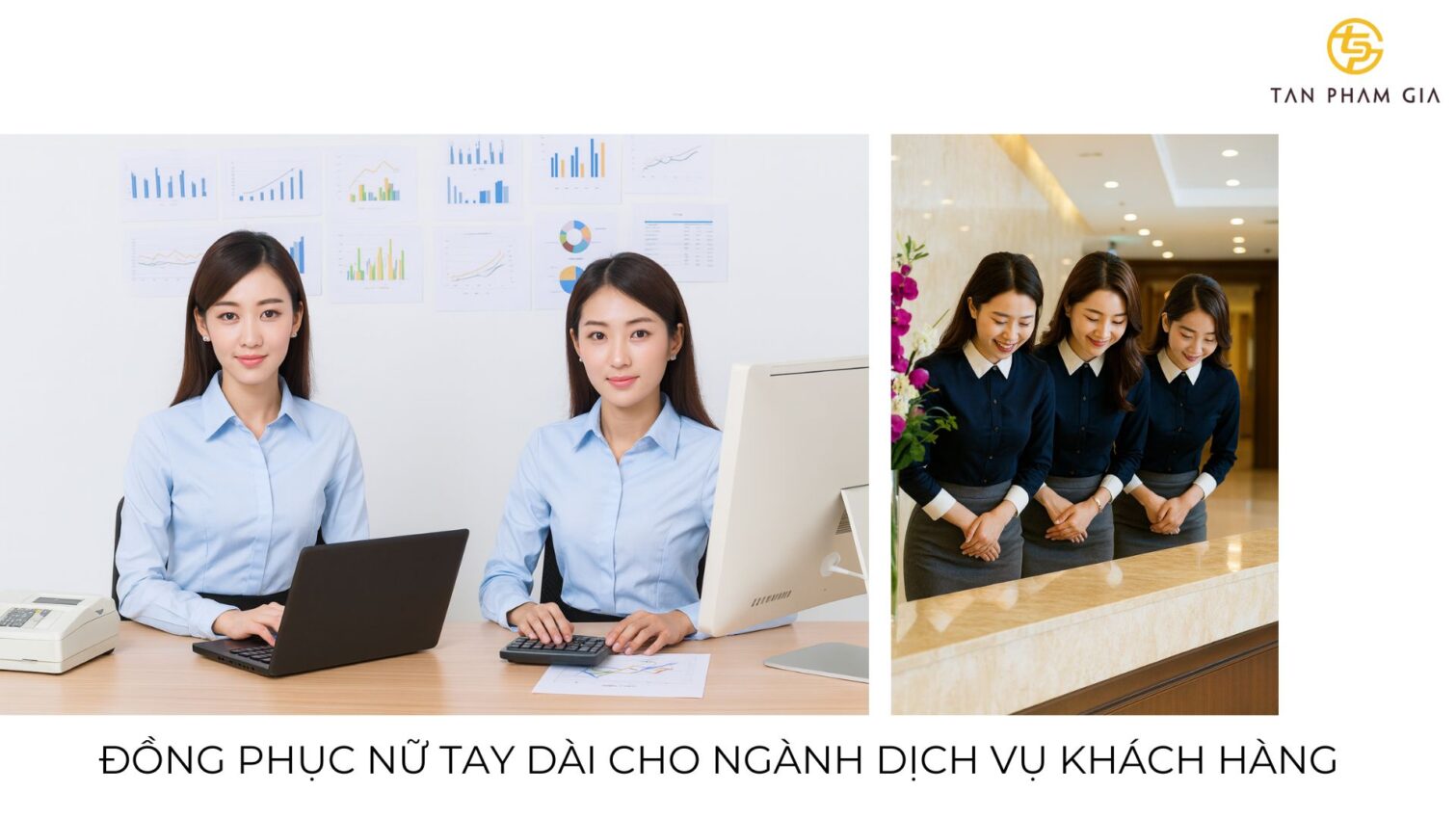 Đồng phục công sở nữ tay dài