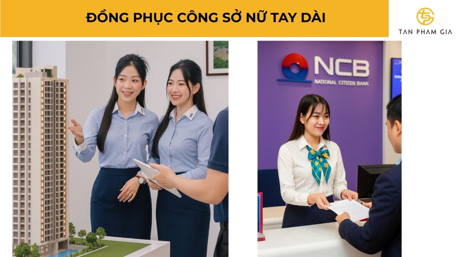 Đồng phục công sở nữ tay dài