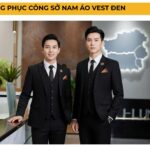 Đồng phục công sở nam áo vest đen