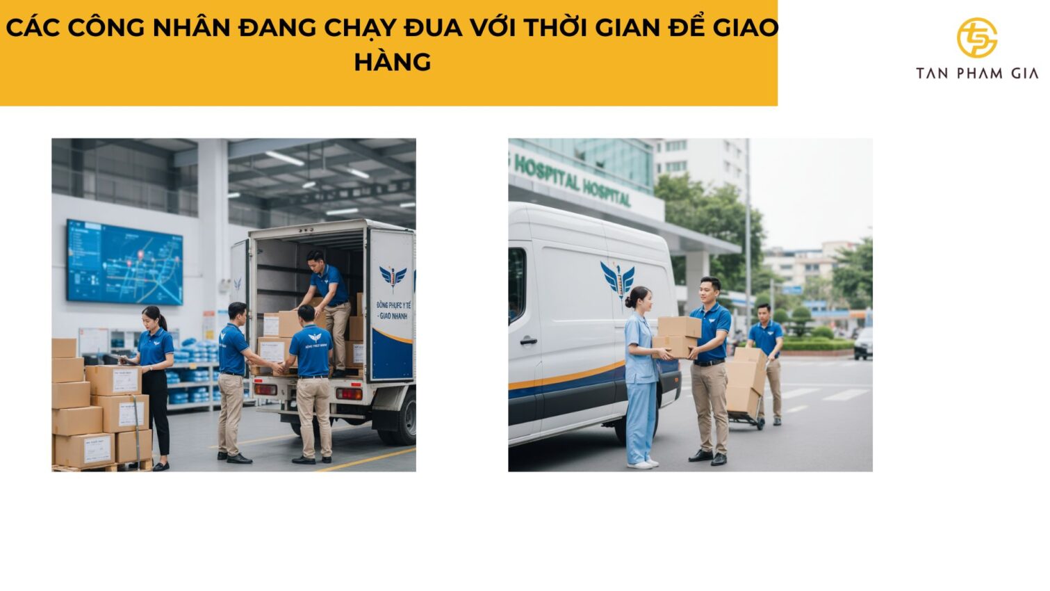 Đồng phục y tế giao hàng nhanh