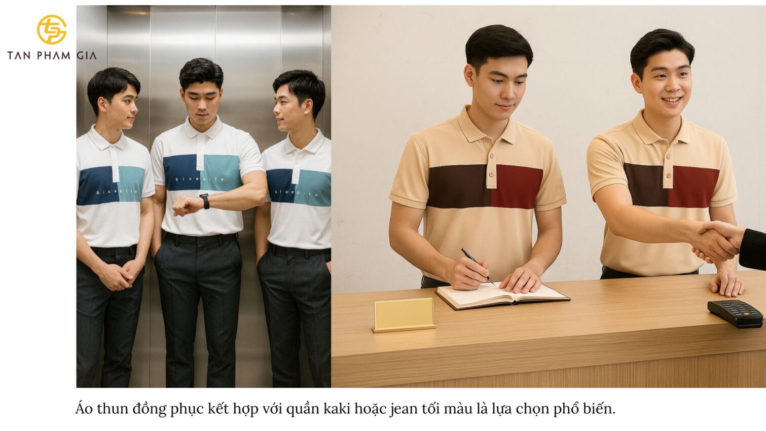 Đồng phục công sở nam phong cách hiện đại