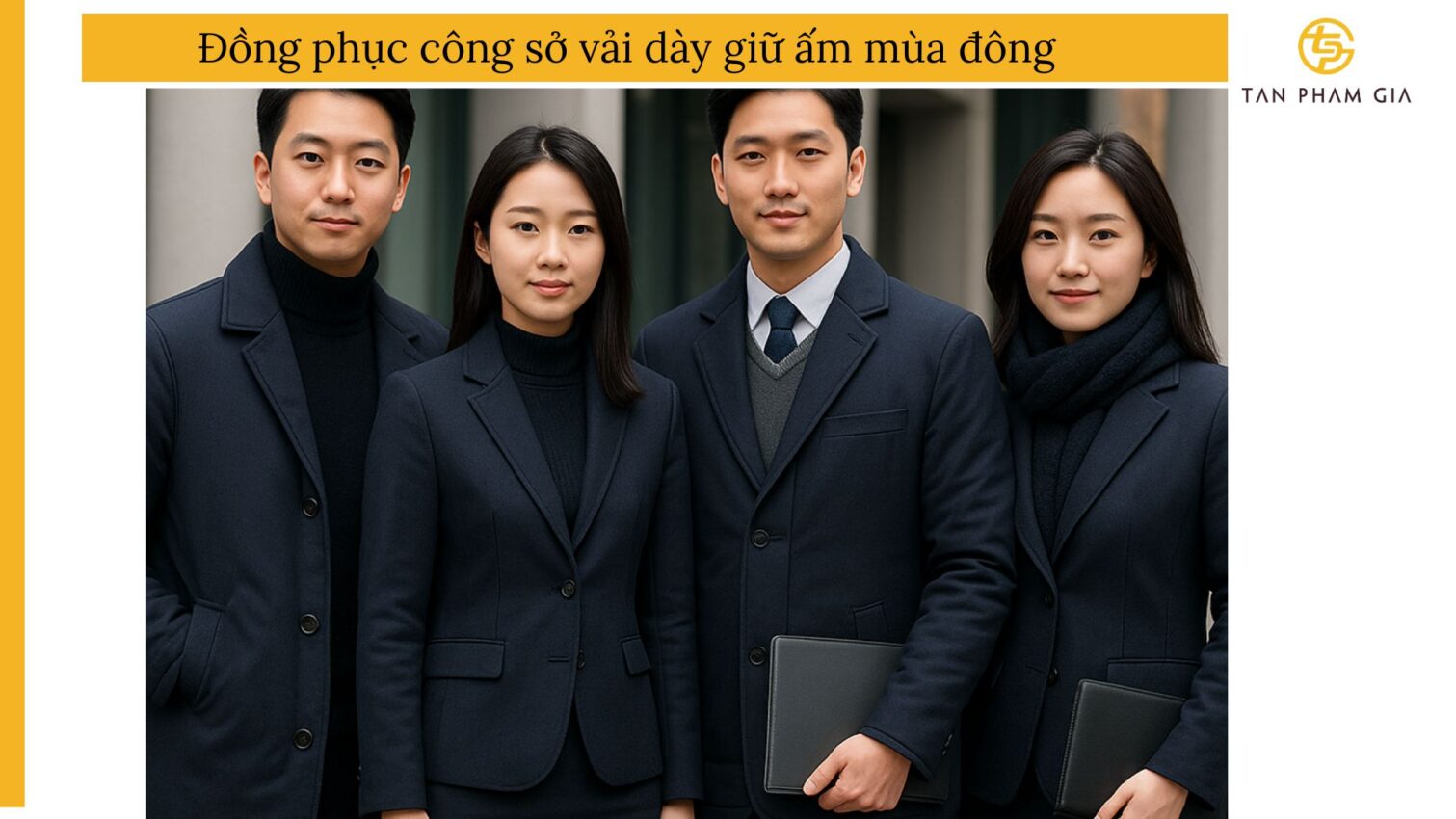 Đồng phục công sở vải dày giữ ấm mùa đông