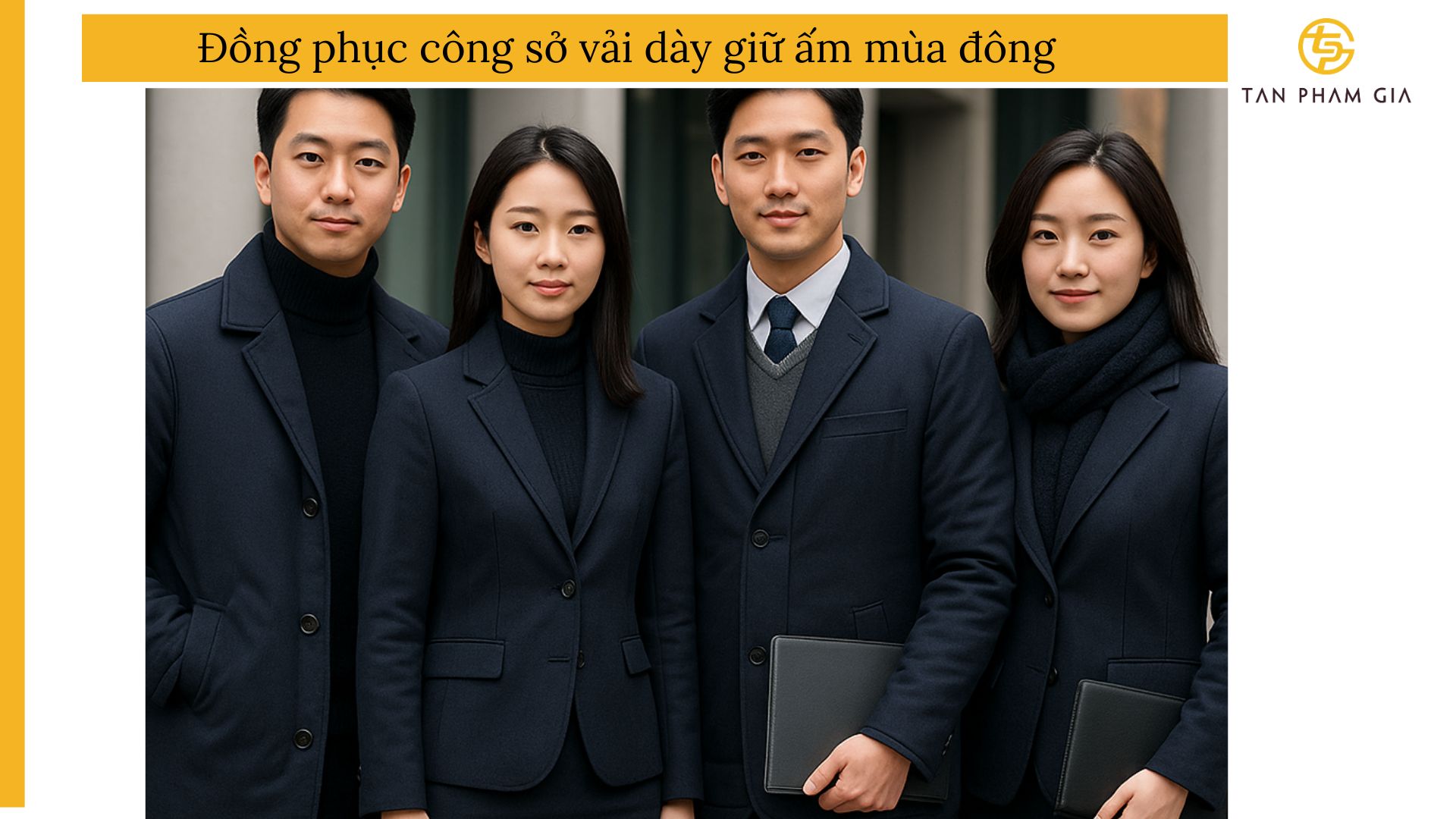 Đồng phục công sở vải dày giữ ấm mùa đông
