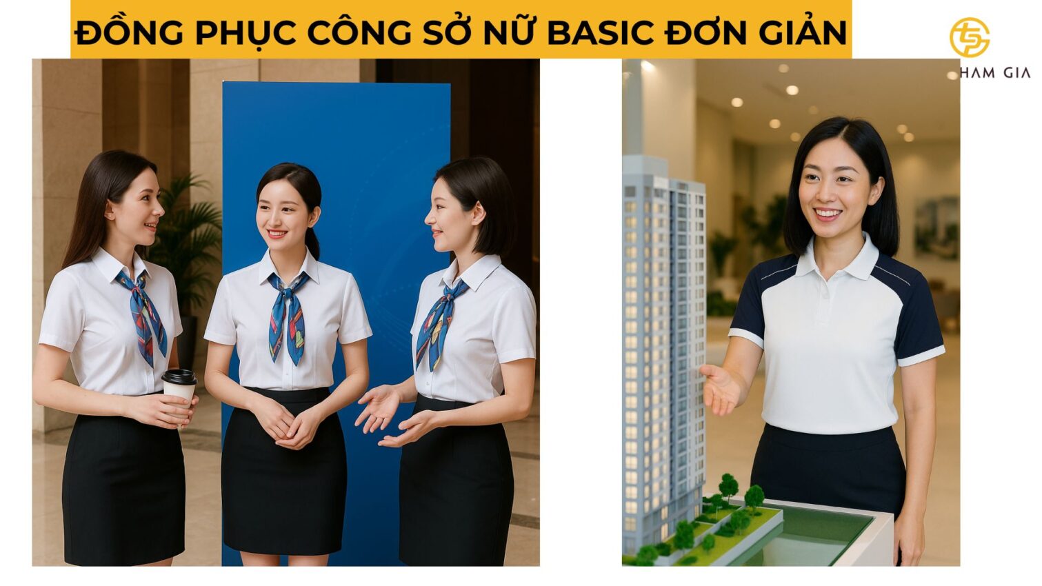 Đồng phục công sở nữ basic đơn giản