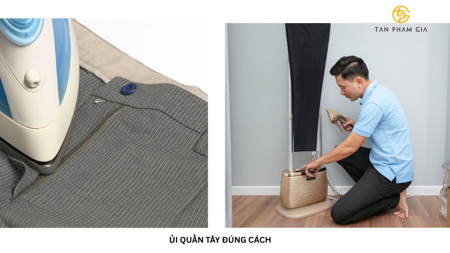 Đồng phục công sở nam quần tây sọc