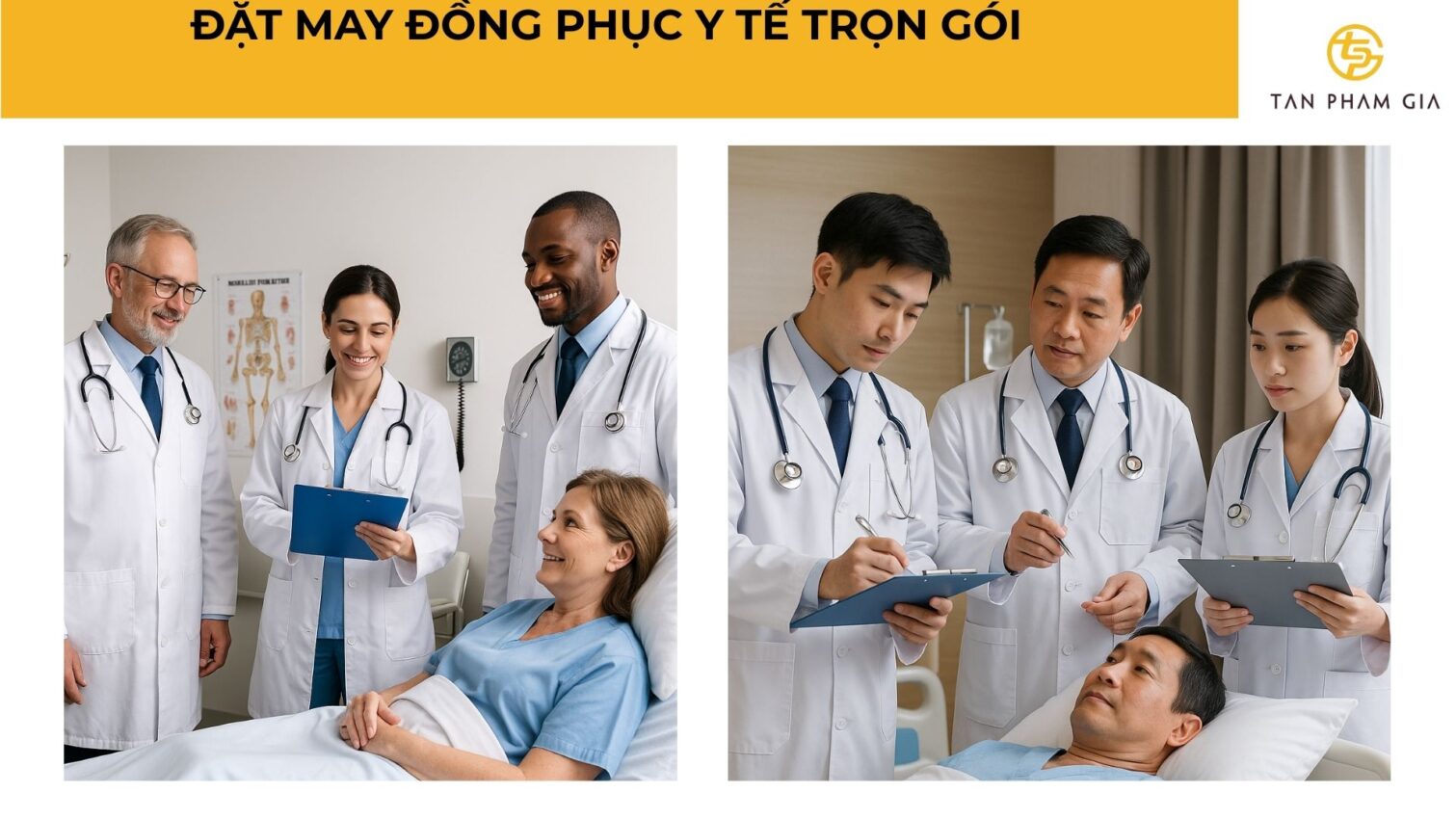 Đặt may đồng phục y tế trọn gói