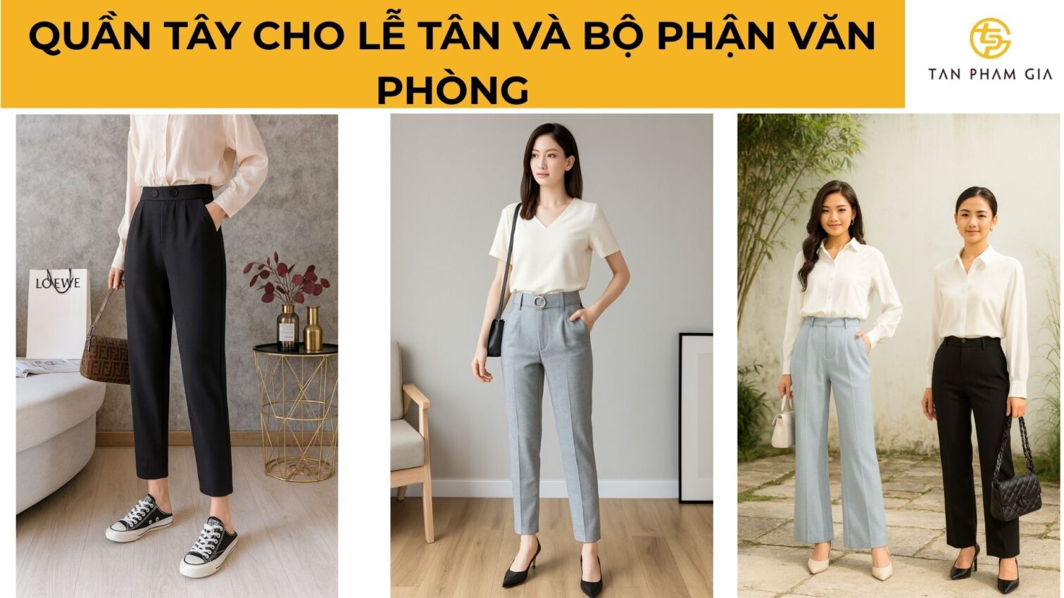 Đồng phục công sở nữ quần tây cao cấp