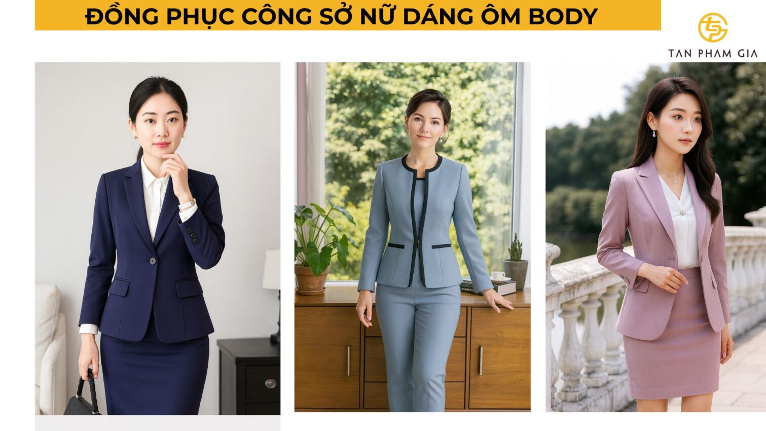 Đồng phục công sở nữ dáng ôm body