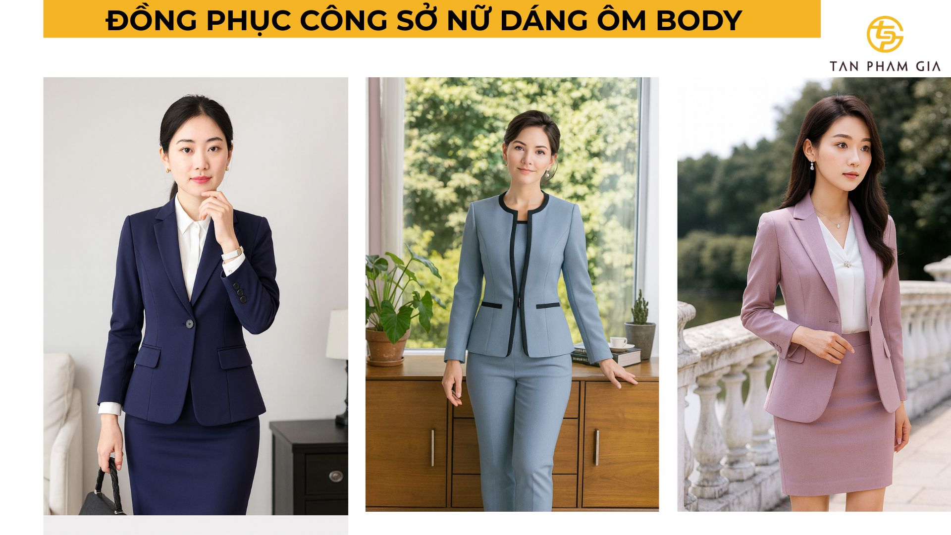 Đồng phục công sở nữ dáng ôm body