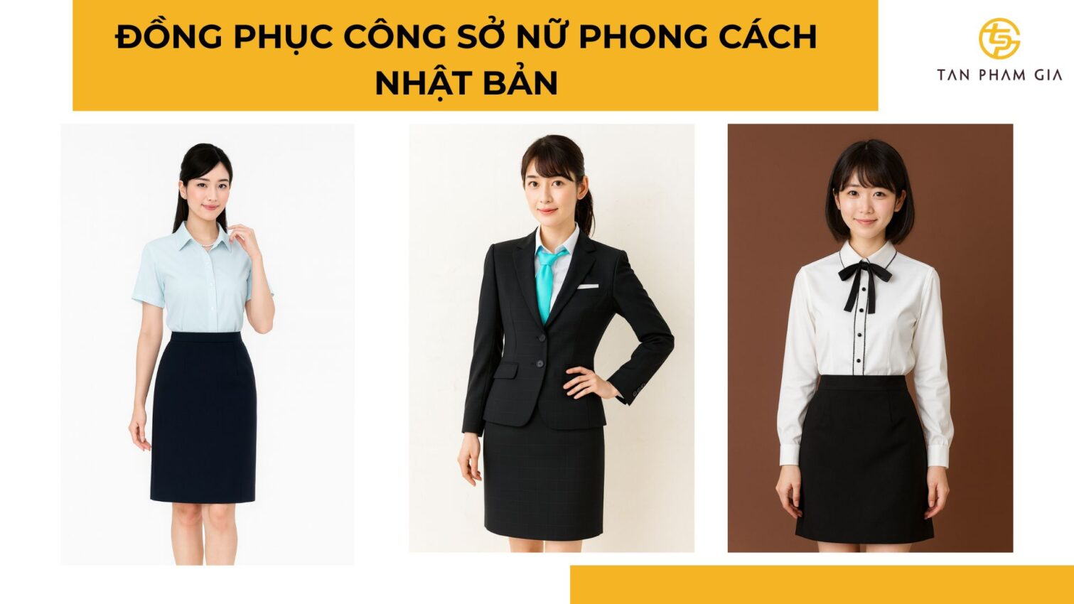 Đồng phục công sở nữ phong cách Nhật Bản