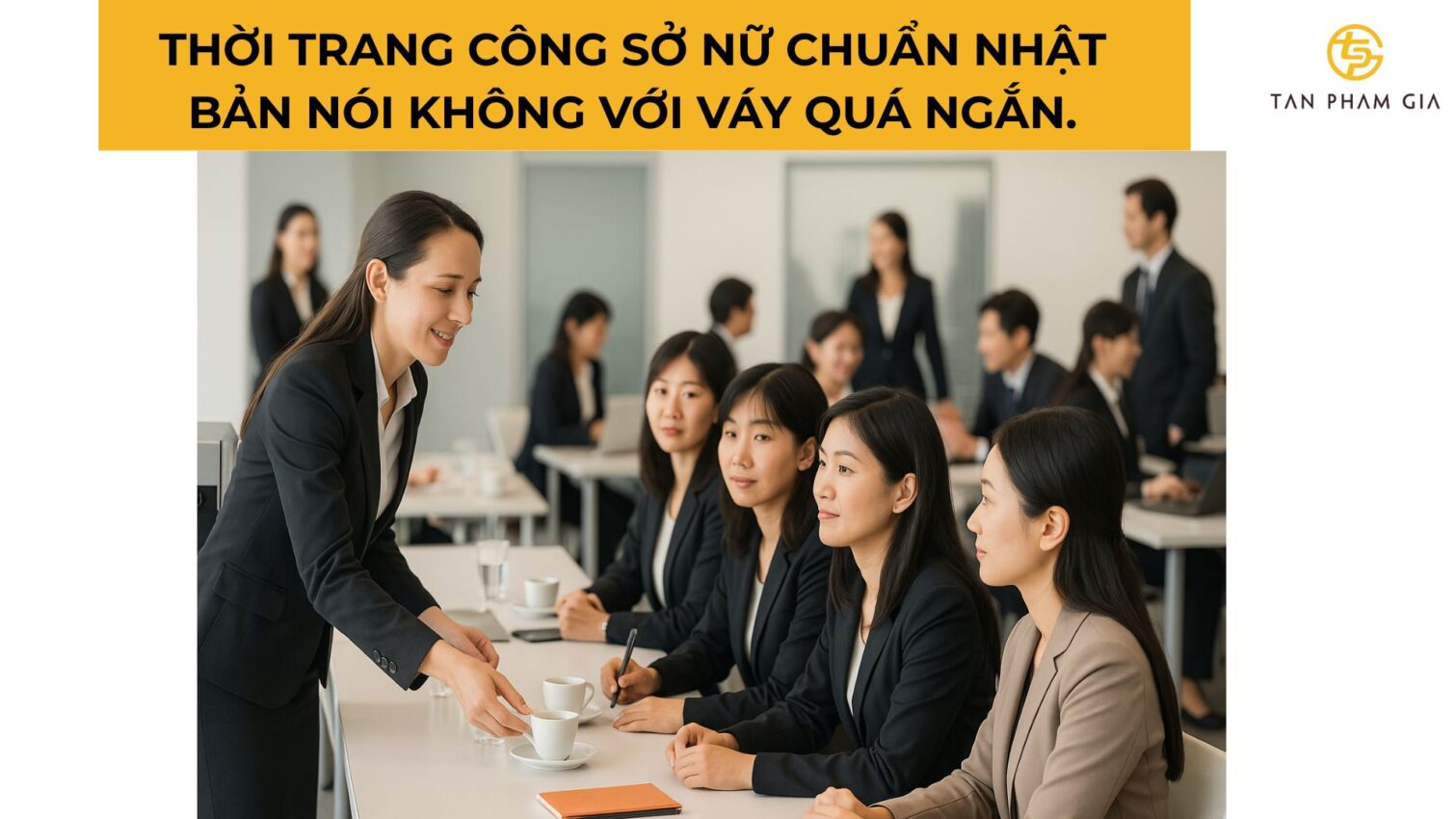 Đồng phục công sở nữ phong cách Nhật Bản