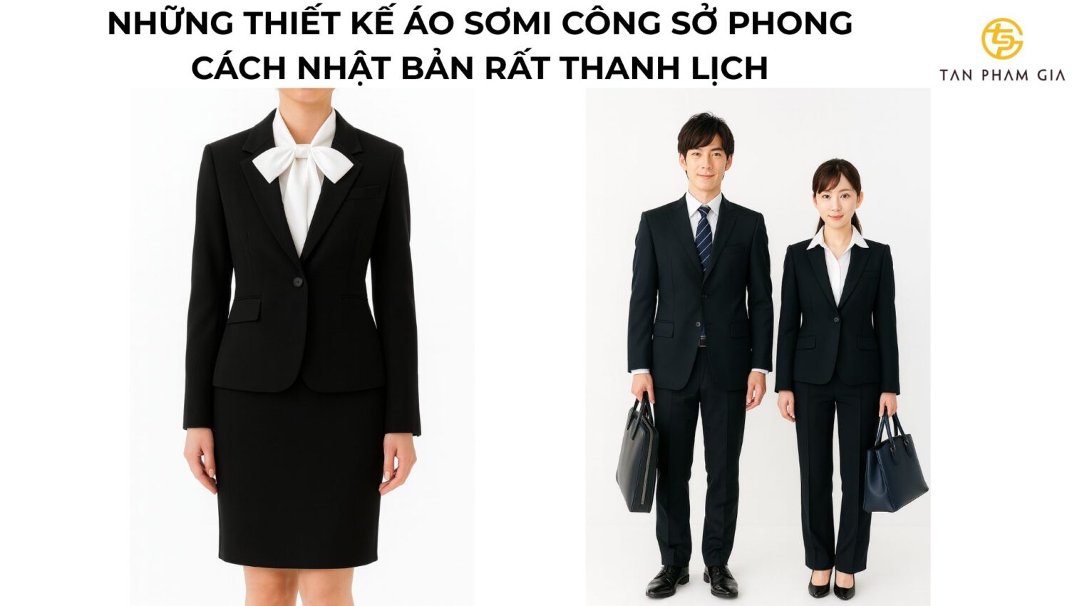 Đồng phục công sở nữ phong cách Nhật Bản