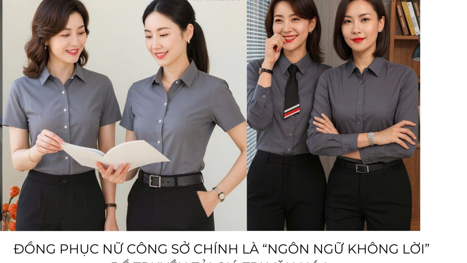 Đồng phục công sở nữ thanh lịch